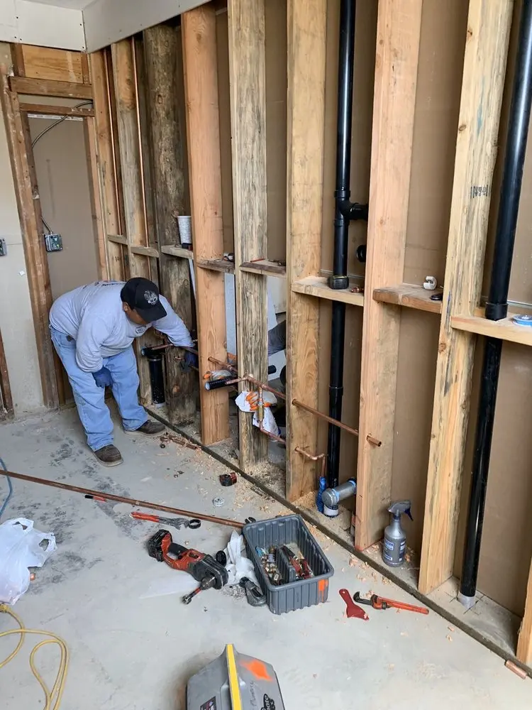Commercial rough-in plumbing for Water Heater Replacement in Downtown Camden